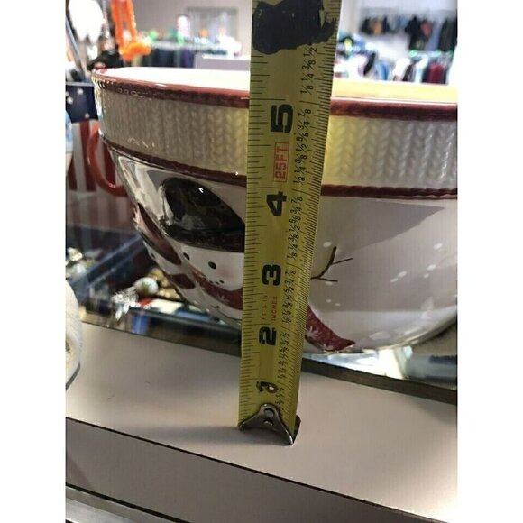 St. Nicholas Square WARM WISHES 4qt‎ Serving Bowl. 10” W By 5” Tall - Picture 5 of 5